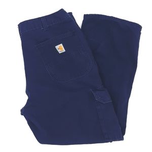 Carhartt - Size 36x30 - Flame-Resistant Canvas Loose Original (FRB240) Dark Navy